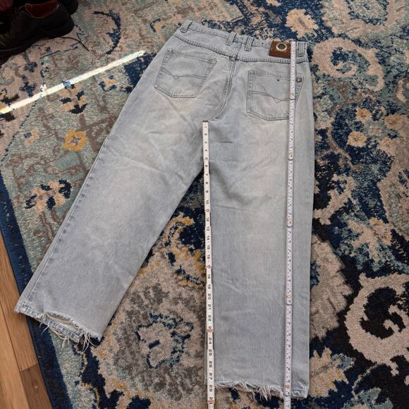 TUFF Wide Leg Baggy Light Wash Denim - Vtg / Y2k - 33x28 - Picture 4 of 5